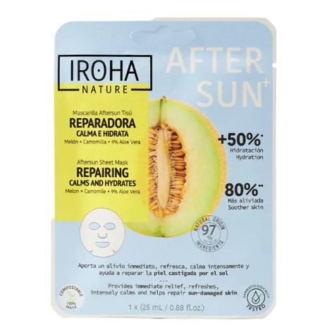 Iroha Nature MELONE riparatore calma e idrata Maschera viso
