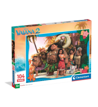 Clementoni Disney Vaiana 2 Supercolor – Puzzle 104 Pezzi 25787