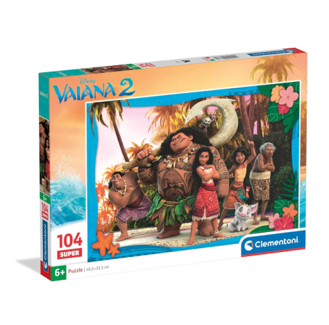 Clementoni Disney Vaiana 2 Supercolor – Puzzle 104 Pezzi 25787