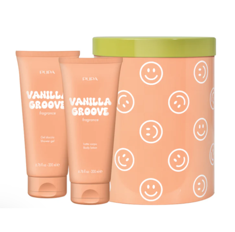 Pupa Happy Box Kit Vanilla Groove Gel Doccia 200ml+ Latte Corpo 200ml