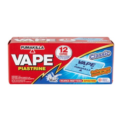 VAPE PIASTRINE ANTIZANZARE CLASSIC - 30 PEZZI VAPE PIASTRINE ANTIZANZARE CLASSIC - 30 PEZZI