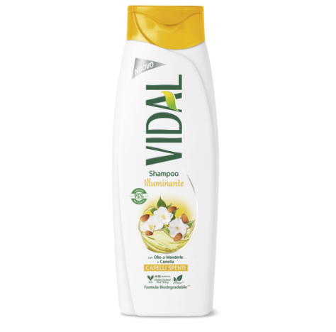 VIDAL SHAMPOO ILLUMINANTE CON OLIO DI MANDORLE E CAMELIA CAPELLI SPENTI 250 ML