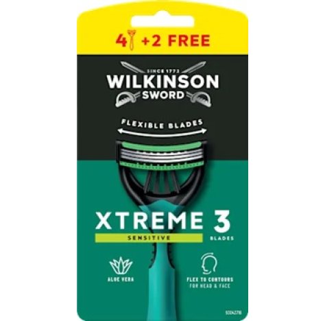 WILKINSON EXTREME 3 SENSITIVE UOMO 6 RASOI