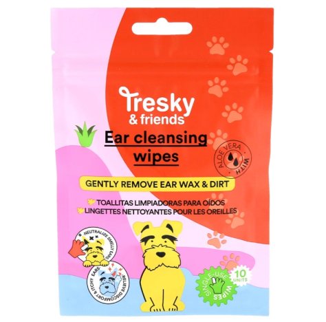 TRESKY & FRIENDS EAR CLEANSING WIPE SALVIETTE DETERGENTI PER LE ORECCHIE DEI CANI TRESKY & FRIENDS EAR CLEANSING WIPE SALVIETTE DETERGENTI PER LE ORECCHIE DEI CANI