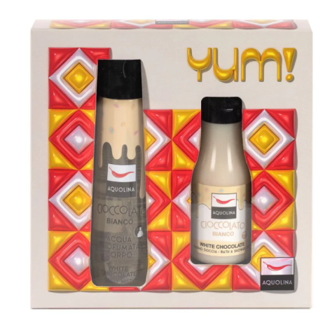 Cofanetto Yum Acqua Profumata + Bagno Doccia Cioccolato Bianco