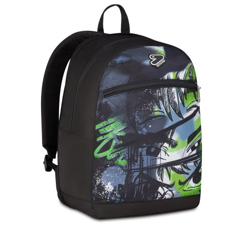 Zaino Seven Reversible Backpack Grs Con Earphones Wireless - Fluo Green