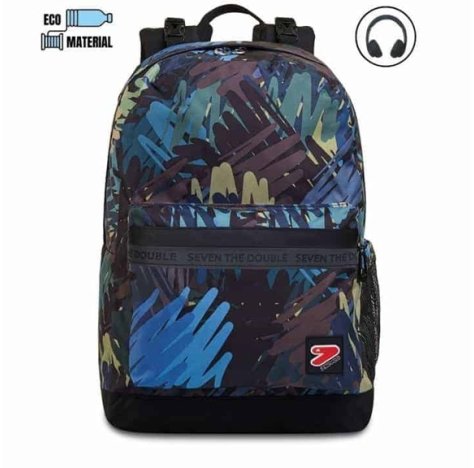 Seven Zaino Seven Reversibile con cuffie