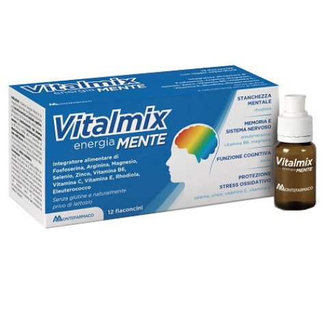 Vitalmix Mente 12 Flaconcini - Integratore per Memoria e Concentrazione