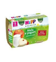 HIPP ITALIA Srl Hipp bio omogenizzato frutta mela e yogurt 2x125g 