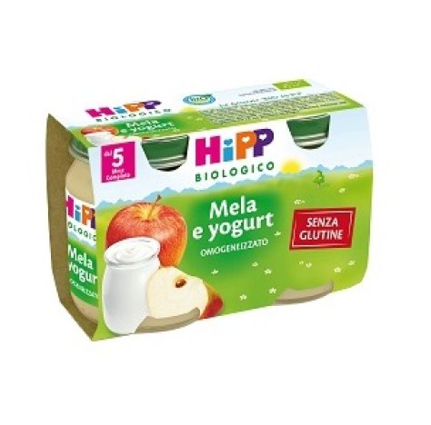 HIPP ITALIA Srl Hipp bio omogenizzato frutta mela e yogurt 2x125g 