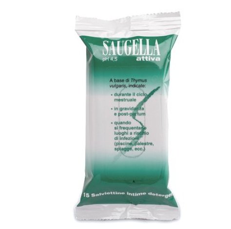 Saugella Attiva pH 4,5 Salviettine Intime Detergenti