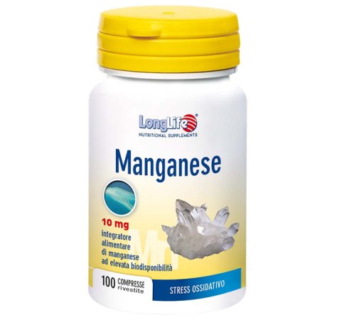 LONGLIFE MANGANESE 10MG 100CPR