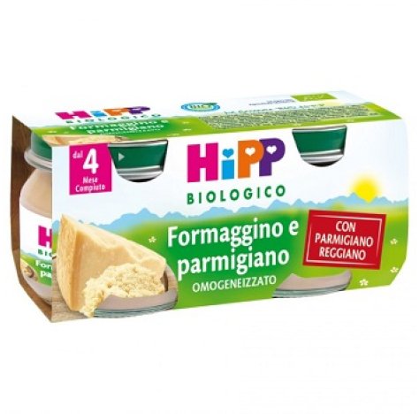 HIPP ITALIA Srl Hipp bio omogenizzato formaggino e parmigiano 2x80g 