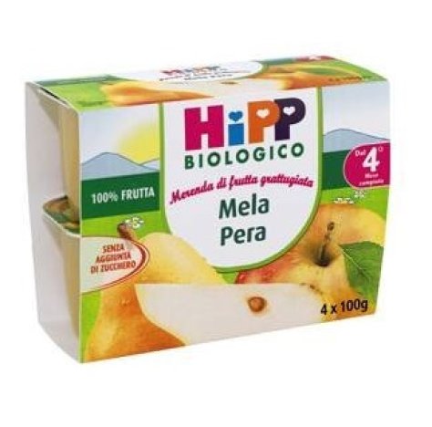 Hipp bio frutta grattugiata mela pera 4x100g 