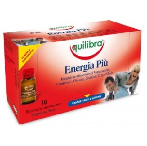 EQUILIBRA Srl Integratore energia più 10 flaconcini monodose