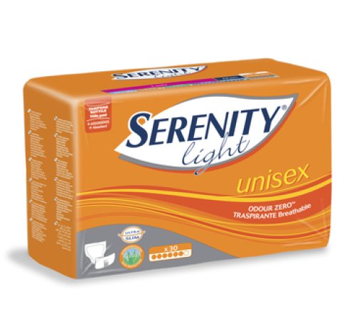 Serenity Light Unisex Pannolone Incontinenza Lieve E Moderata 30 Pezzi