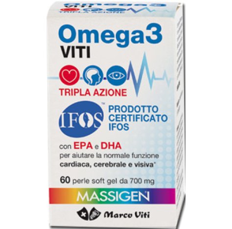 MARCO VITI FARMACEUTICI SpA Massigen Omega 3 Tripla Azione 3 60 Perle 