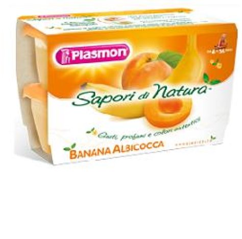 PLASMON (HEINZ ITALIA SpA) Plasmon omogenizzato sapori di natura albicocca e banana 4x104g 