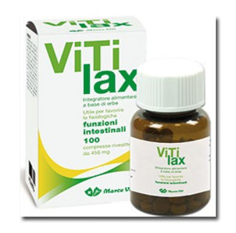 Marco Viti Vitilax Integratore Alimentare Funzioni Intestinali, 100 Compresse 