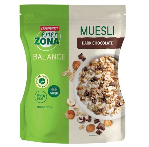 Enervit - Enerzona Balance 40-30-30 Muesli Dark Chocolate Confezione 230gr