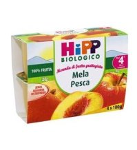 HIPP ITALIA Srl Hipp bio frutta grattugiata mela e pesca 4x100g 