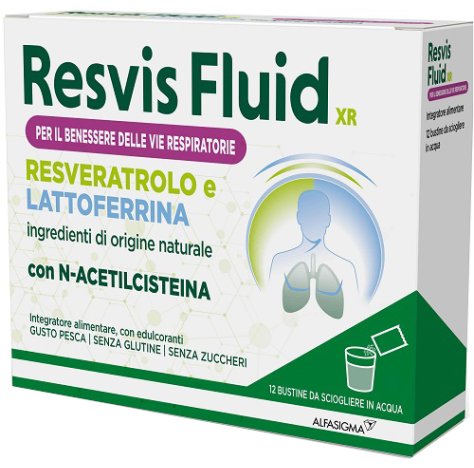 ALFASIGMA Spa Resvis fluid XR integratore biofutura 12 bustine 