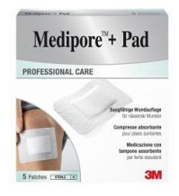 MEDIPORE+PAD MED 10X10CM 5PZ