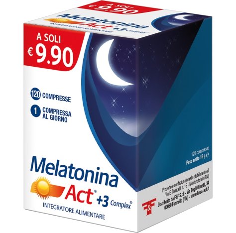 MELATONINA ACT+3 COMPLEX120CPR