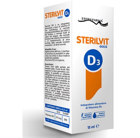 STERILFARMA Srl Sterilvit D3 gocce 15ml