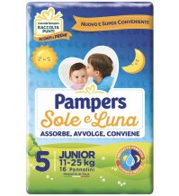 Pampers Sole&luna Flash J 16pz