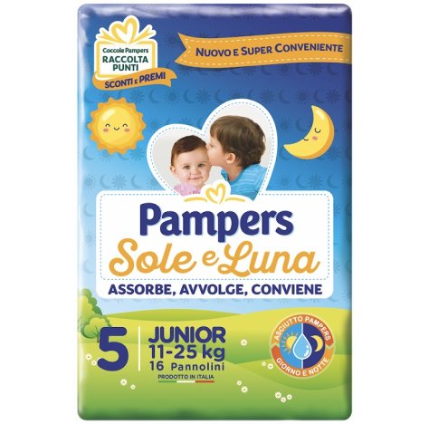 Pampers Sole&luna Flash J 16pz