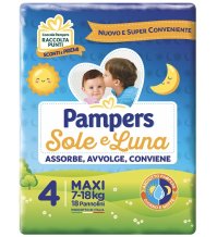 Pampers Sole&luna Maxi 18pz