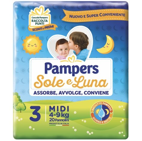 Pampers Sole&luna Midi 20pz