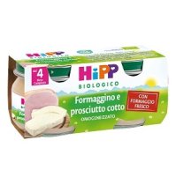 HIPP ITALIA Srl Hipp bio omogenizzato formaggino e prosciutto cotto 2x80g 