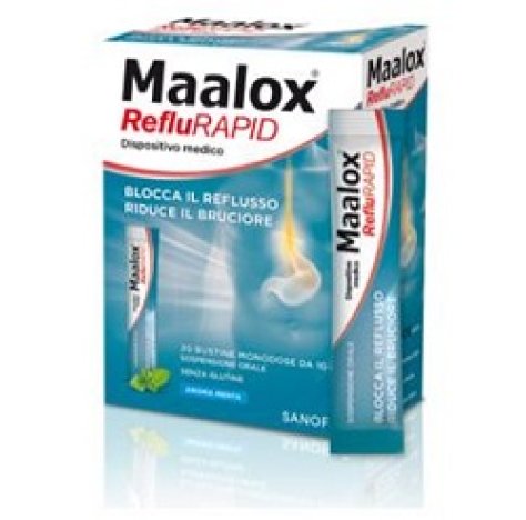 SANOFI Srl Sospensione orale maalox reflurapid 20 bustine