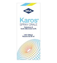IBSA FARMACEUTICI ITALIA Srl KAROS SPRAY ORALE 0,3% 20ML