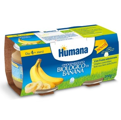 HUMANA ITALIA Spa Humana omogenizzato banana biologico 2 pezzix100g