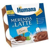HUMANA ITALIA Spa Humana merenda al latte con cacao 4 pezzi