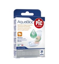 PIKDARE Spa Cerotti Pic Aquabloc antibatterici 19mmx72mm 20 pezzi 