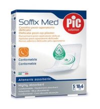 PIKDARE Spa Cerotti Pic Soffix Med con tampone antibatterico 10cmx6cm 5 pezzi