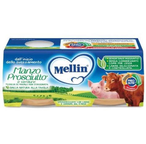 OMO MELLIN Manzo/Prosc.2x120g