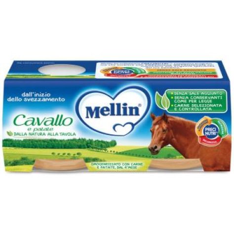 MELLIN OMO.CAVALLO PATAT 2X80G