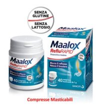 SANOFI Spa Maalox reflurapid 40 compresse masticabili