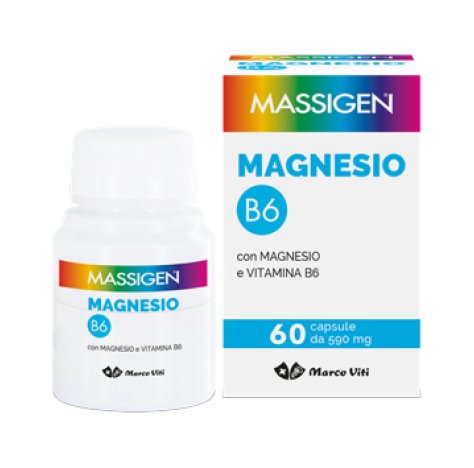 MARCO VITI FARMACEUTICI SpA "Massigen Magnesio B6 Integratore 60 Capsule" 