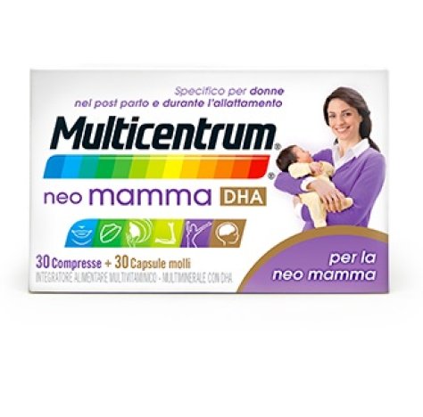 GLAXOSMITHKLINE C.HEALTH.Srl Multicentrum Neo Mamma Dha 30 Compresse + 30 Capsule Molli