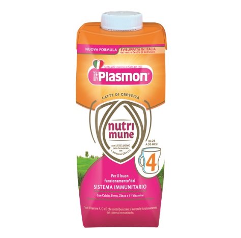 PLASMON (HEINZ ITALIA SpA) Plasmon latte nutrimune 4 liquido 18 pezzi