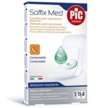 PIKDARE Spa Cerotti Pic Soffix Med con tampone antibatterico 15cmx8cm 5 pezzi