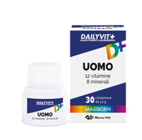 MARCO VITI FARMACEUTICI SpA DAILYVIT+ UOMO MULTIVITAMINICO E MULTIMINERALE 30 COMPRESSE RIVESTITE 