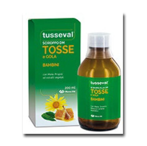 MARCO VITI FARMACEUTICI SpA Tusseval Viti Sciroppo Tosse Bambini 200 ml - Integratore Alimentare 