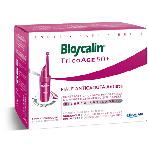 GIULIANI SpA Bioscalin Tricoage 45+ 10 Fiale Anticaduta Antietà 3,5ml